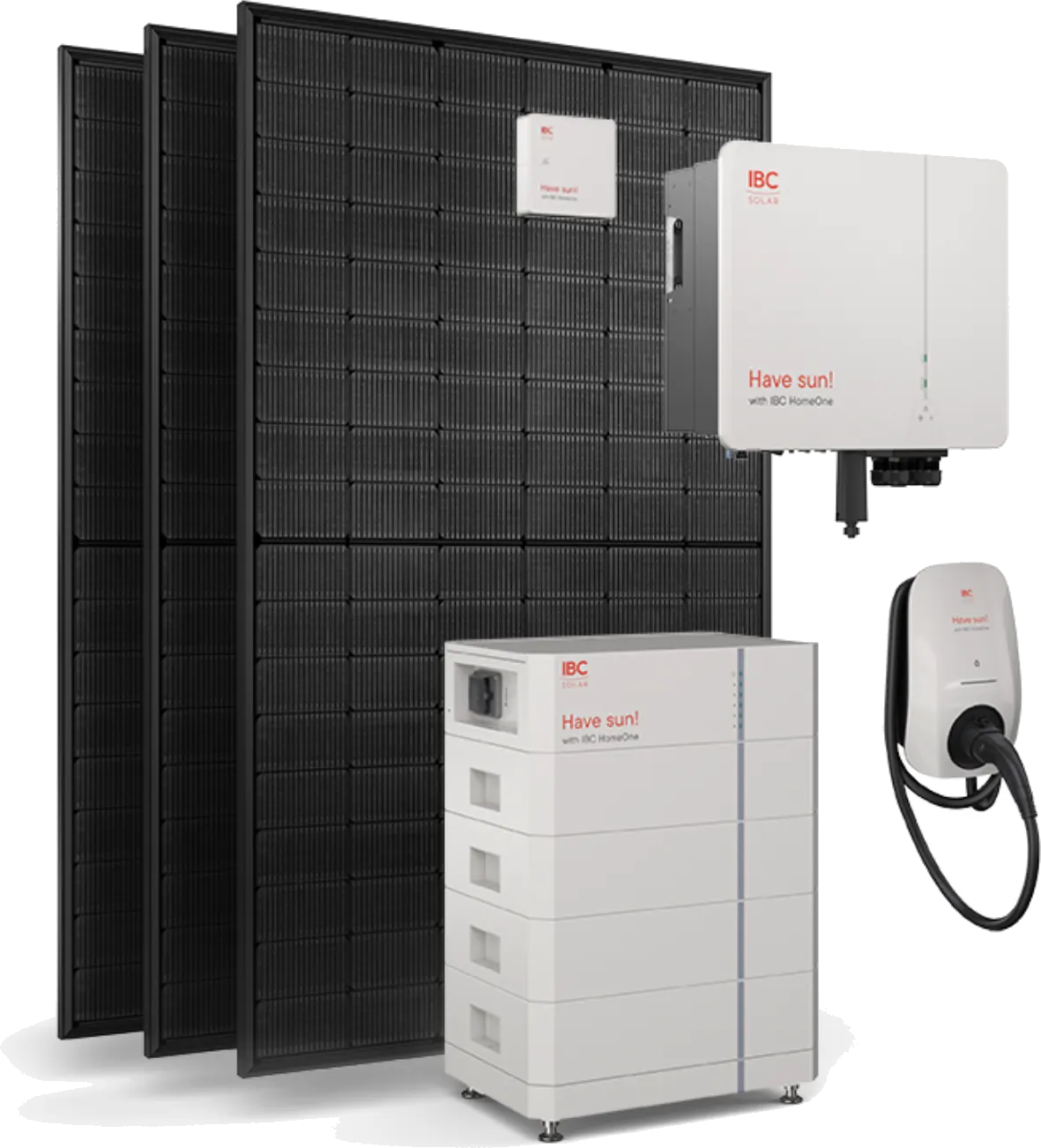 Komplettsystem IBC HomeOne: Solarmodule, Wechselrichter, Speicher und Wallbox